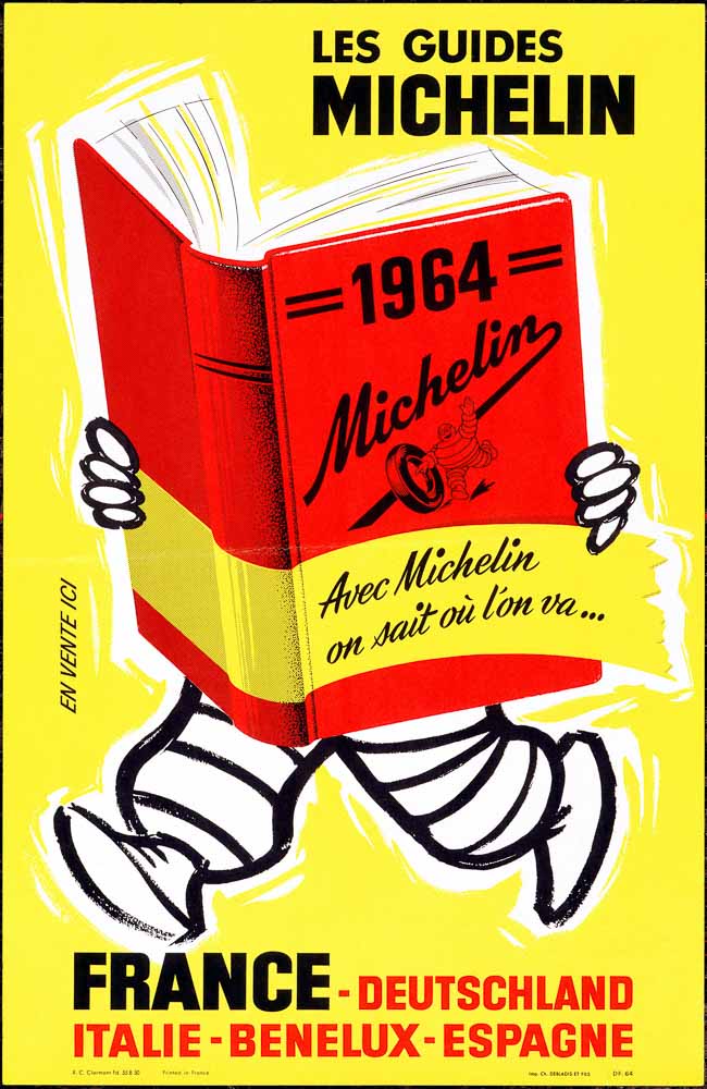 Plakat zum MICHELIN-Führer 1964