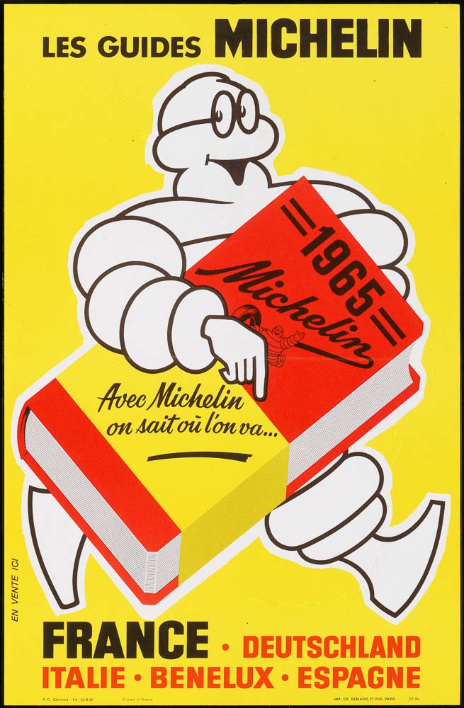 Plakat zum MICHELIN-Führer 1965