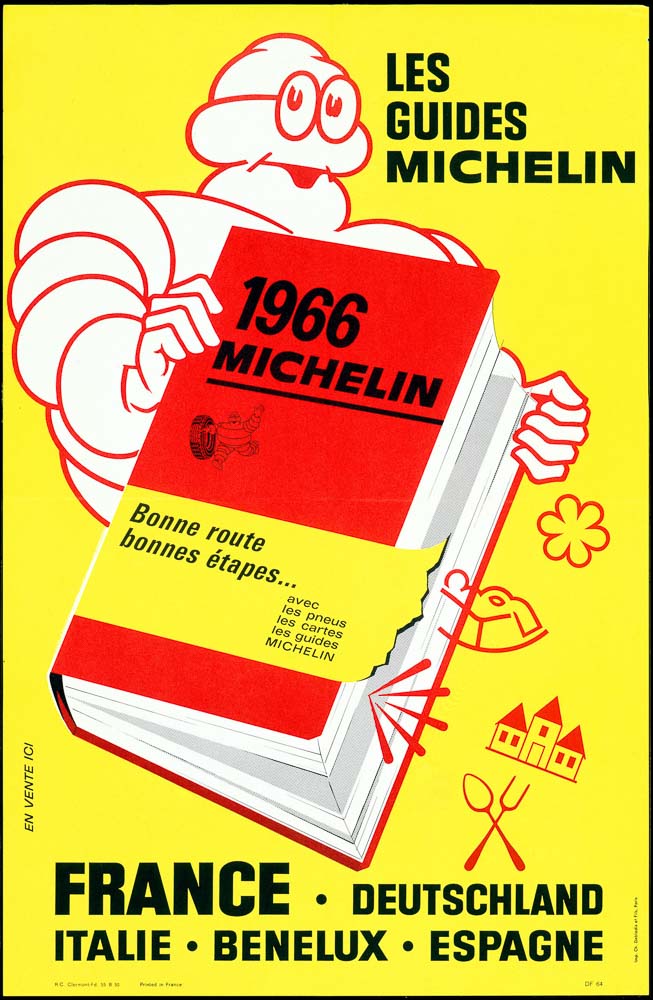 Plakat zum MICHELIN-Führer 1966