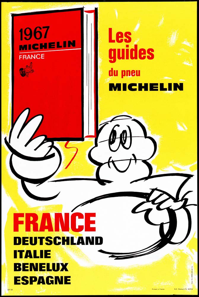 Plakat zum MICHELIN-Führer 1967