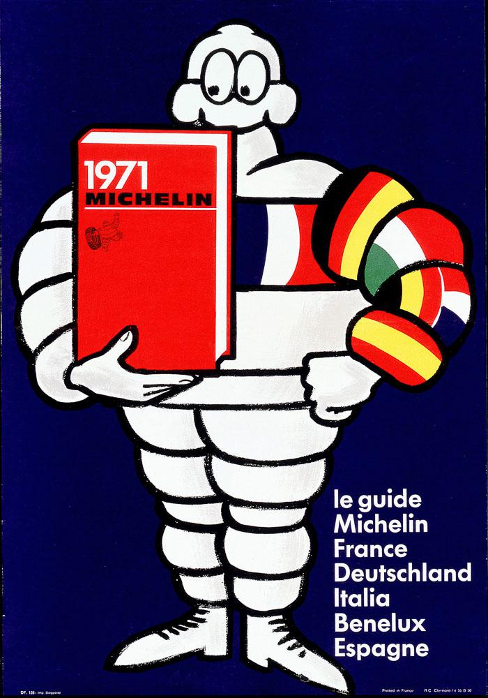 Plakat zum MICHELIN-Führer 1971