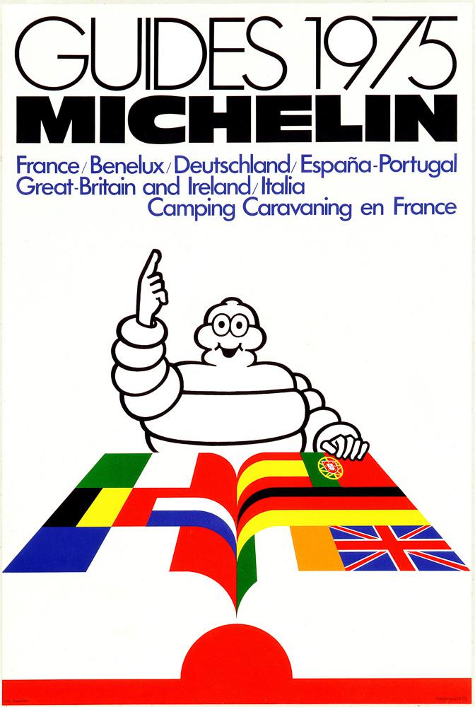 Plakat zum MICHELIN-Führer 1975