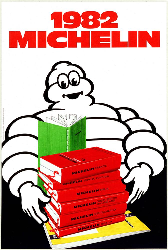 Plakat zum MICHELIN-Führer 1982